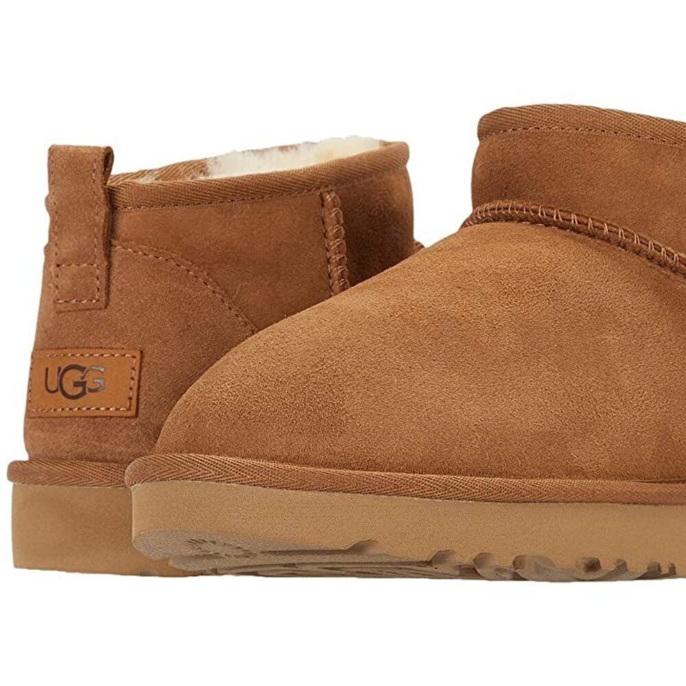 UGG Tan Ankle Booties with Soft Lining